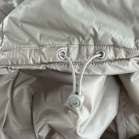 Athleta Summit Insulated Parka Jacket XL Beige Gold Primaloft Nylon CJ-2053 - Picture 6 of 10